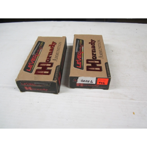 2 BOXES OF 45-70GOVT CARTRIDGES|1 FULL, 1X6