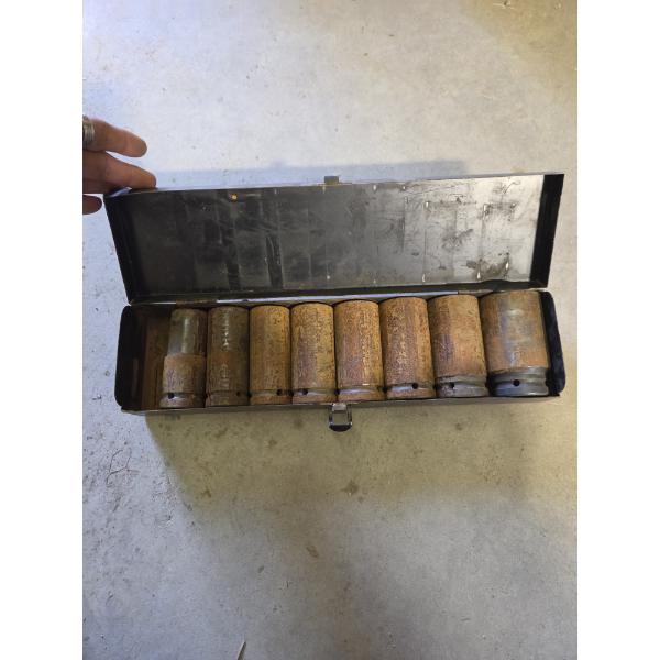 SET OF  DEEP 3/4" DRIVE IMPACT SOCKETS