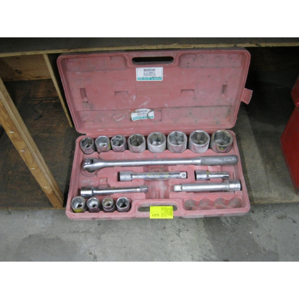 3/4" DRIVE SOCKET SET - NO RATCHET