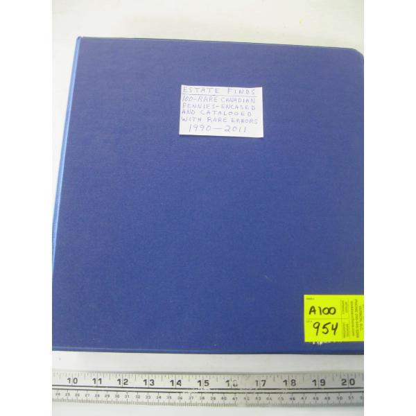 BINDER OF RARE CDN PENNIES