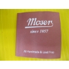Image 3 : 9 MOSERS 24KT GOLD RIM CRYSTAL WINEGLASSES