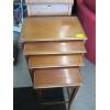 Image 2 : 4 PIECE INLAID NESTING TABLE SET