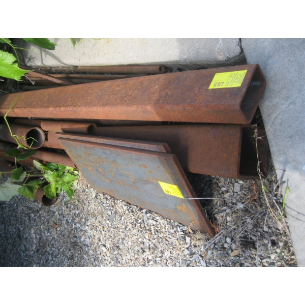 LG. LOT OF ASST. STEEL TUBING, PIPE, PLATE, ETC.