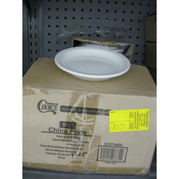 5.5" WHITE CHINA PLATES - 2 DZ