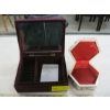Image 2 : TIN & WOOD BOX & DECORATIVE INLAID HEXAGON BOX