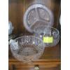 Image 1 : 2 CRYSTAL BOWLS & DIVIDED PLATE