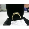 Image 5 : LADIES 10KT RING W/MULTI COLORED STONES, SZ 7