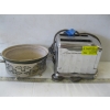 Image 2 : MISC. WAFFLE IRON, TOASTER, SILVERPLATE DISHES, ETC.