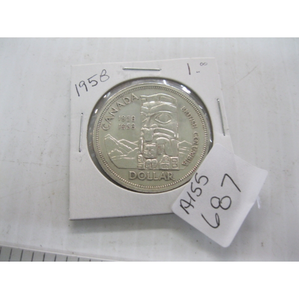 1958 CDN SILVER $1