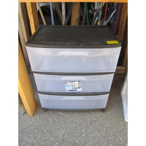 3 DRAWER PLASTIC DIVIDER UNIT