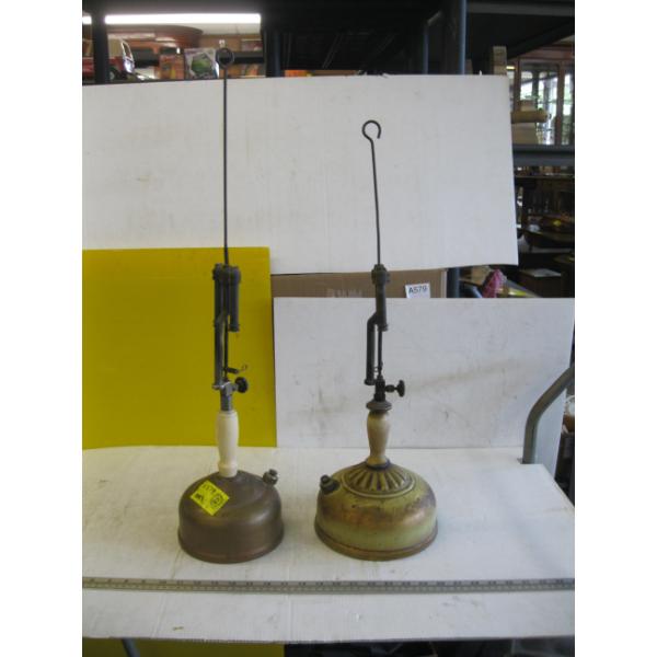 2 COLEMAN LANTERNS - NO SHADES