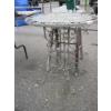 Image 2 : METAL SM. PATIO BISTRO TABLE & 2 STEP FOLDING STEPLADDER