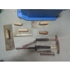 Image 3 : BIN OF TROWELS, HAMMERS, ETC.