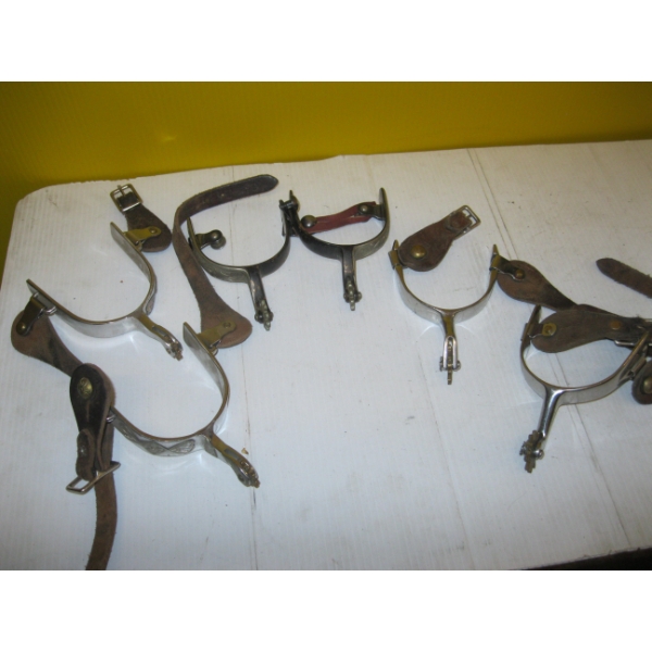 3 PAIRS OF SPURS