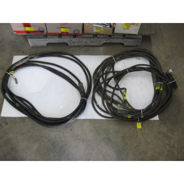 3 ROLLS OF WELDING CABLE - 100', 50' & 30'