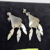 Image 8 : SILVER & TURQUOISE EARRINGS & SILVER MARKED STERLING DANGLE EARRING