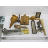 Image 2 : VINTAGE WOOD KITCHENWARE - STAMPS, FUNNEL, ETC.