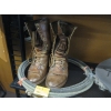 Image 1 : PAIR OF LEATHER BOOTS & A LASSO