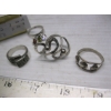 Image 3 : 4 - STERLING .925 SILVER RINGS - 18G