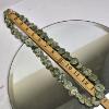 Image 6 : VINTAGE GREEN STONE NECKLACE