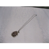 Image 1 : 1970s STERLING SILVER JASPER (MOOK AITE) PENDANT & CHAIN