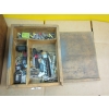 Image 2 : 2 WOODEN CABINETS - 1 - 3 DRAWER, 1 - 2 DRAWER - W/ASST. CONTENTS: DRILL BITS, PUNCHES, ETC.
