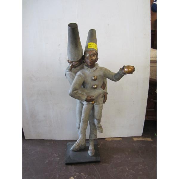 UNIQUE HEAVY BRONZE JOKER FIGURINE