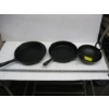 Image 1 : 2 CAST IRON POTS & A SM. CAST IRON BOWL W/HANDLES
