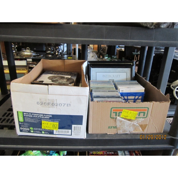 2 BOXES OF CDs & COMPUTER GAMES