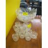 Image 1 : PUNCHBOWL W/12 GLASSES & HOOKS