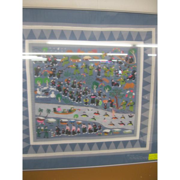 LG. FRAMED NEEDLEPOINT PICTURE