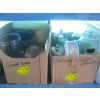 Image 1 : 2 BOXES OF MISC. CANNISTERS, DECANTERS, PLASTICWARE, ETC.