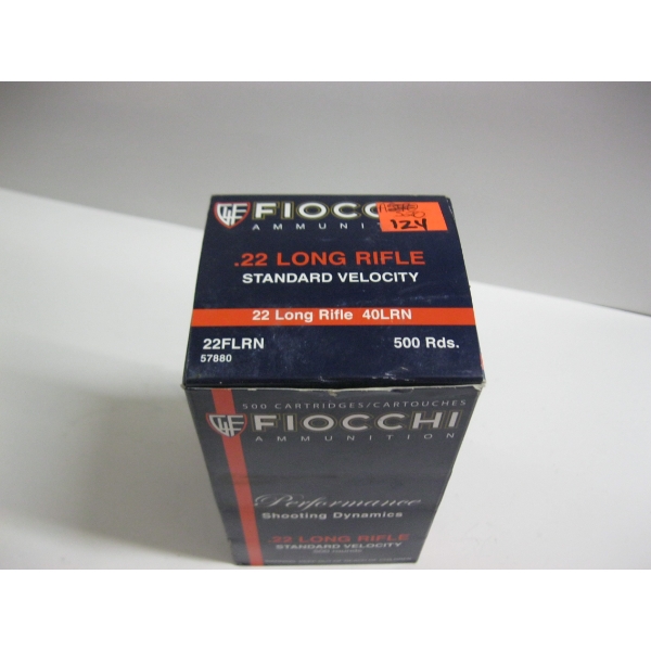 FIOCCHI .22 LONG RIFLE STANDARD VELOCITY 40LRN|1X500 ROUNDS