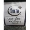 Image 3 : SERTA QUEEN SIZE BOXSPRING & MATTRESS W/ROLLER FRAME