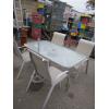 Image 1 : PATIO TABLE W/4 CHAIRS