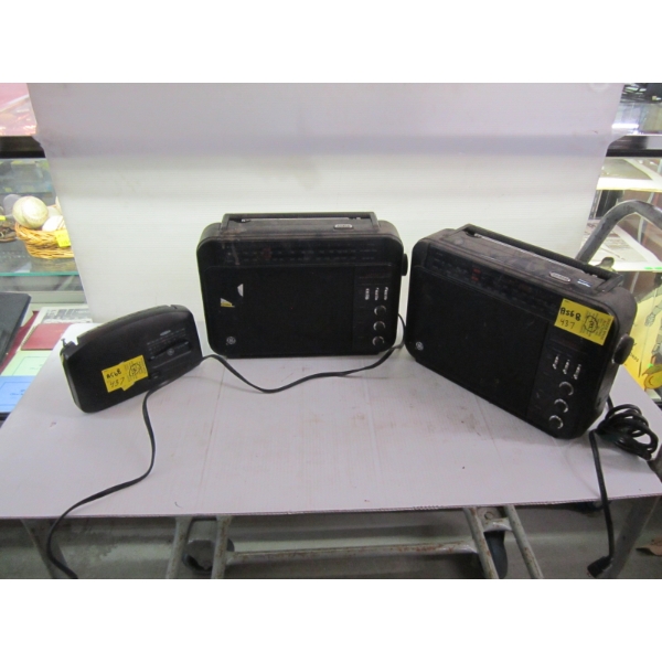 3 PORTABLE RADIOS