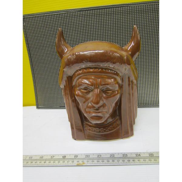 CERAMIC NATIVE HEAD FIGURINE