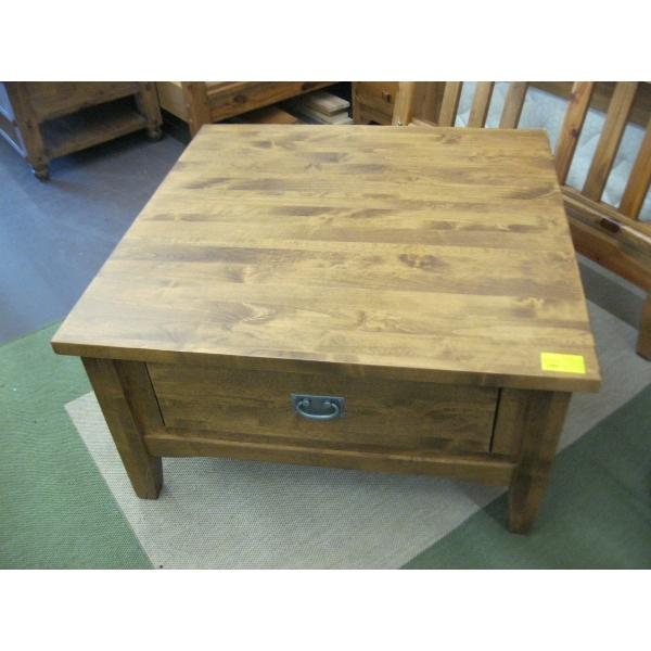 SQUARE SINGLE DRAWER COFFEE TABLE