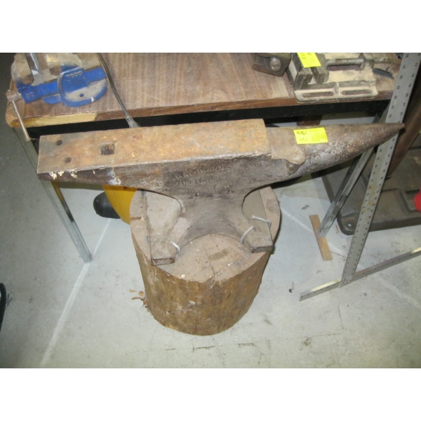 HAY BUDDEN 180LB ANVIL ON STAND, AMERICAN MADE