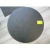 Image 2 : BLACK TOP WOOD LOOK METAL BASE OCCASIONAL TABLE