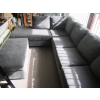 Image 1 : GREY SECTIONAL SOFA W/LG. FOOTSTOOL