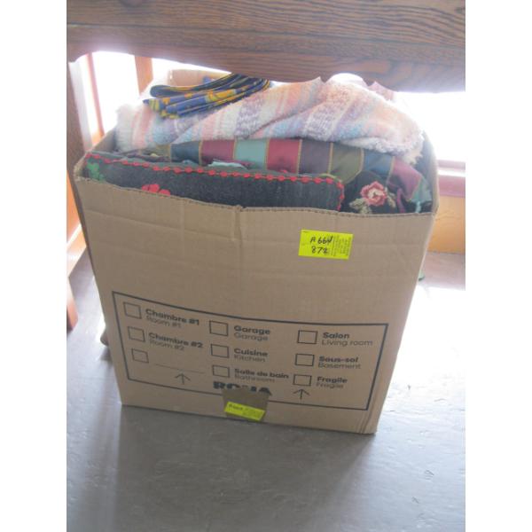 ASST. PILLOWS, BLANKETS, ETC.