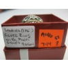 Image 5 : LADIES .925 SILVER RING W/MULTI STONES, 9G - SZ 8