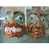 Image 1 : 2 INDIGENOUS RESIN MASKS - MADE BY WOLF