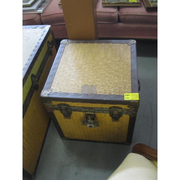 SM. METAL BOUND TRUNK