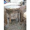 Image 1 : PATIO WICKER LIKE ROUND TABLE