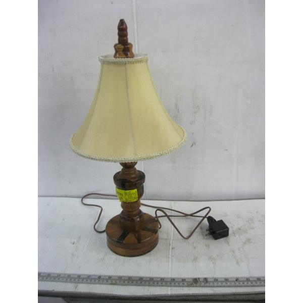 WOOD TURNED LAMP