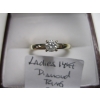 Image 2 : LADIES 14KT GOLD DIAMOND RING, 3G, SZ 6 1/4