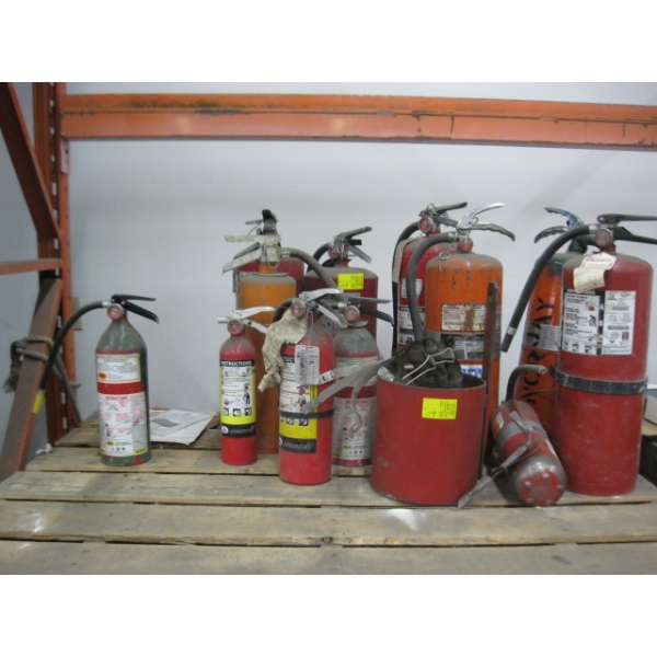 ASST. FIRE EXTINGUISHERS - MOSTLY NOT CHARGED