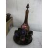 Image 4 : MISC. WOODEN DECANTER SET, ETC.
